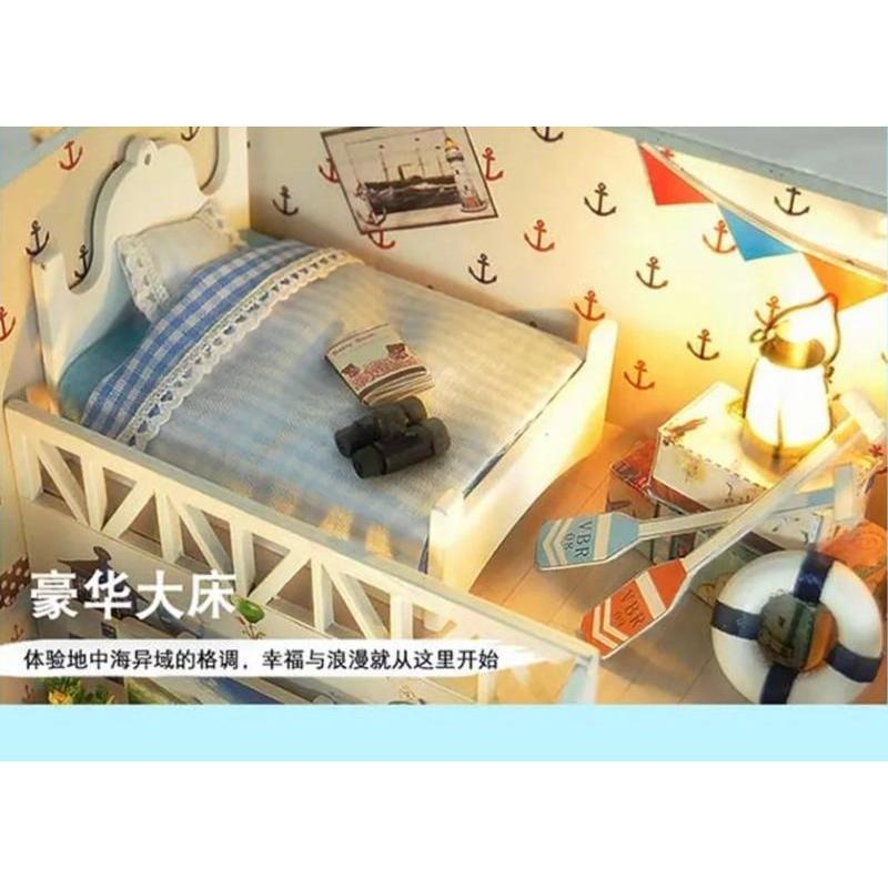 DIY 小屋 袖珍屋 娃娃屋 交換禮物 生日禮物 耶誕節禮物 立體拼圖【海洋之戀】-細節圖6