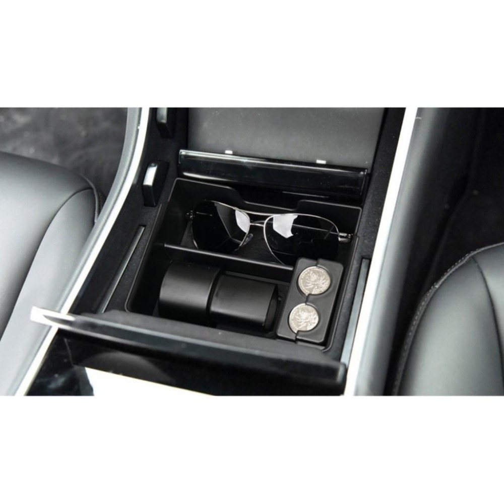 TESLA  MODEL 3 MODEL Y 特斯拉 中央扶手箱 扶手箱托盤 中央儲物箱 收納盒置物箱 托盤-細節圖7