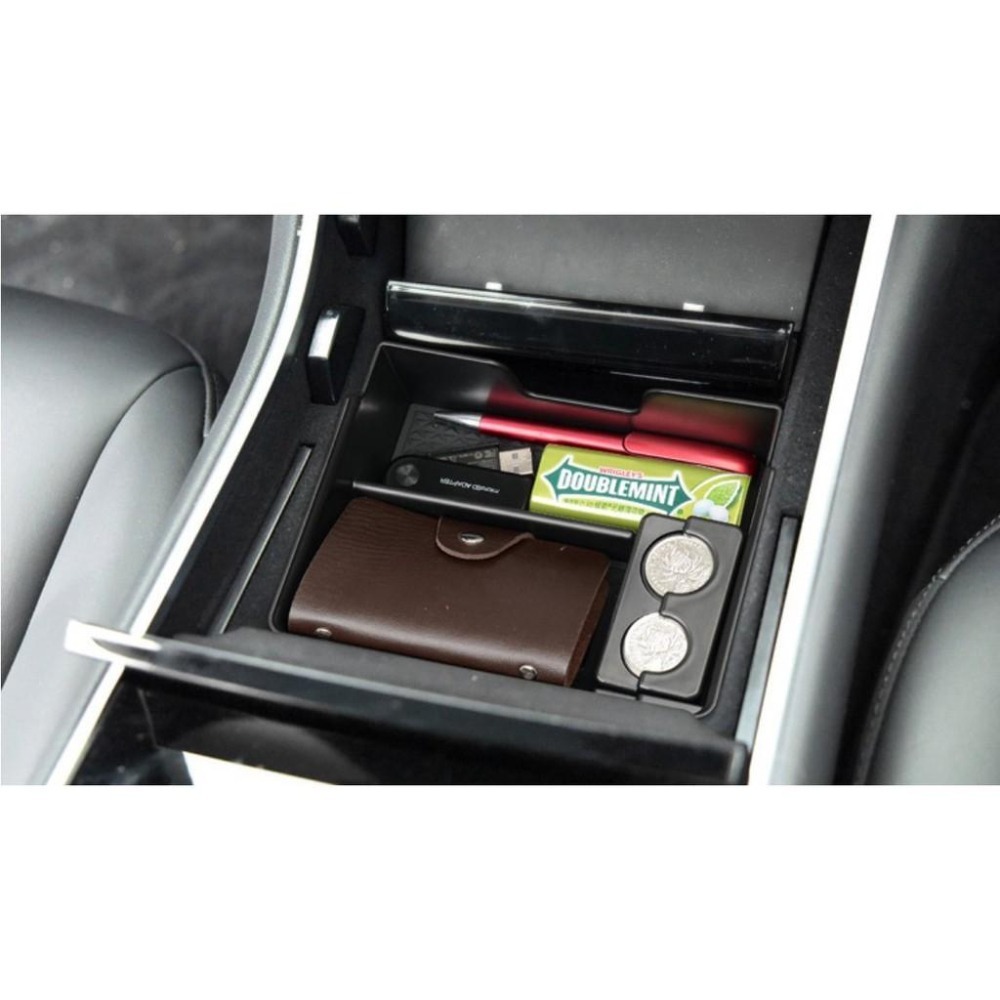 TESLA  MODEL 3 MODEL Y 特斯拉 中央扶手箱 扶手箱托盤 中央儲物箱 收納盒置物箱 托盤-細節圖8