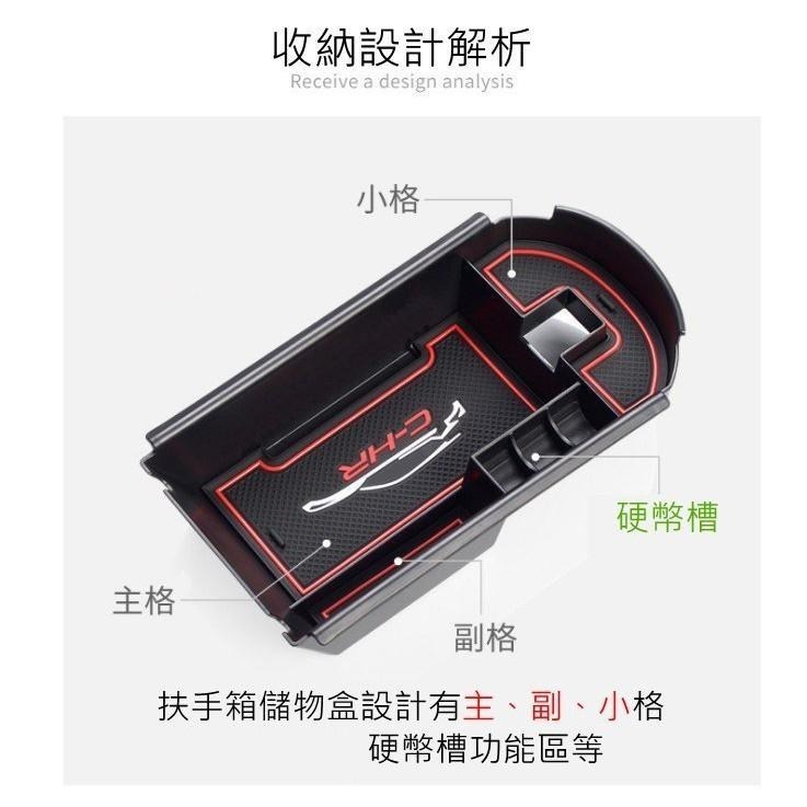 TOYOTA C-HR 17-24 改裝 中央扶手箱 扶手箱托盤 中央儲物箱 收納盒置物箱托盤-細節圖5