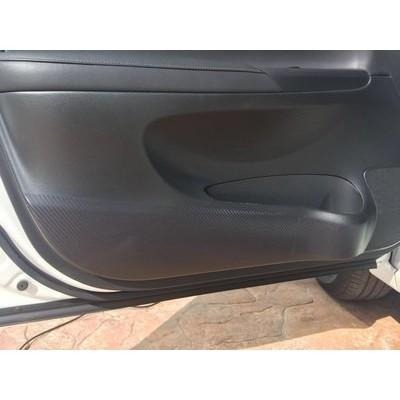 NISSAN new sentra 14-25 車門防踢保護貼 車門飾板保護膜 車門防踢貼 碳纖維-細節圖5