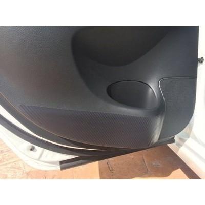 NISSAN new sentra 14-25 車門防踢保護貼 車門飾板保護膜 車門防踢貼 碳纖維-細節圖6