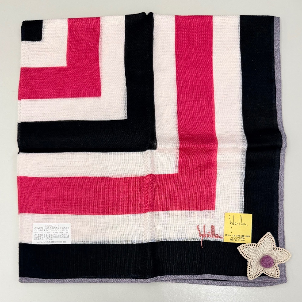 日本製 西班牙品牌 sybilla 手帕 方巾 純棉 現貨-細節圖2