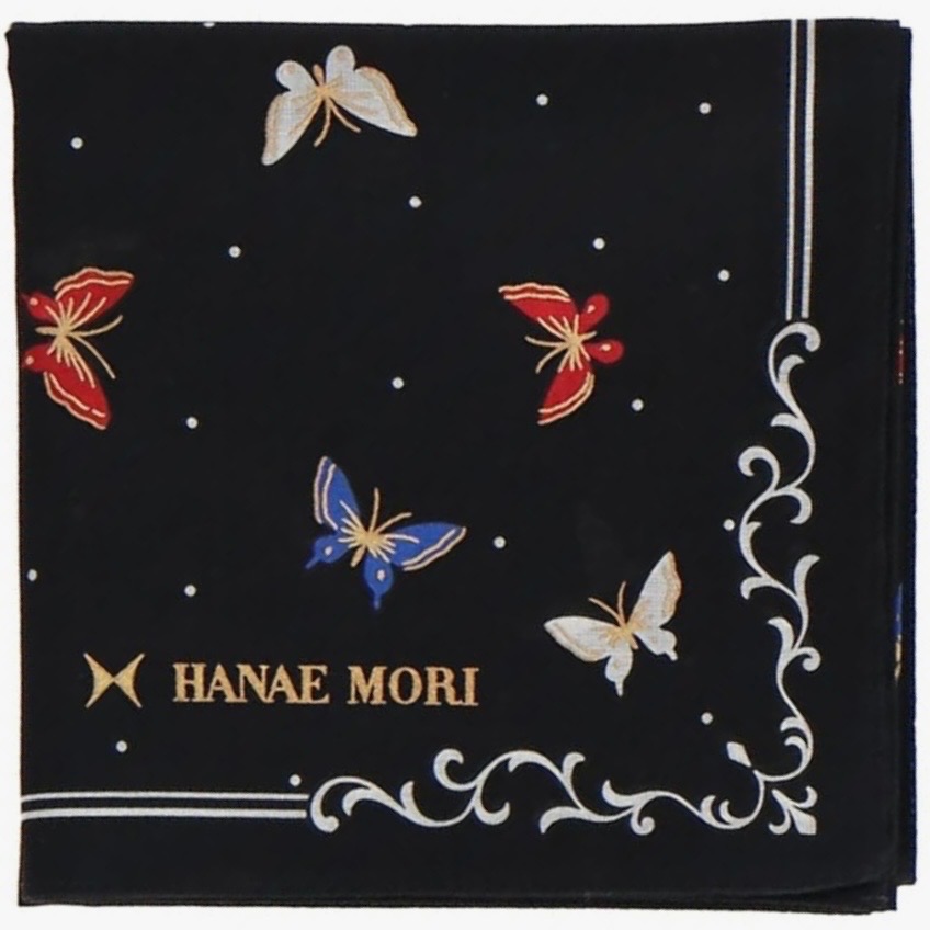 日本製 HANAE MORI 森英惠 手帕 方巾 現貨 53cm-細節圖2