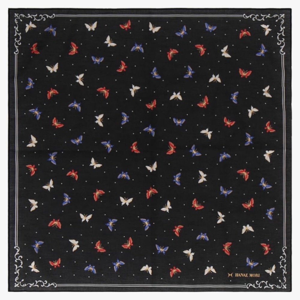 日本製 HANAE MORI 森英惠 手帕 方巾 現貨 53cm-規格圖2