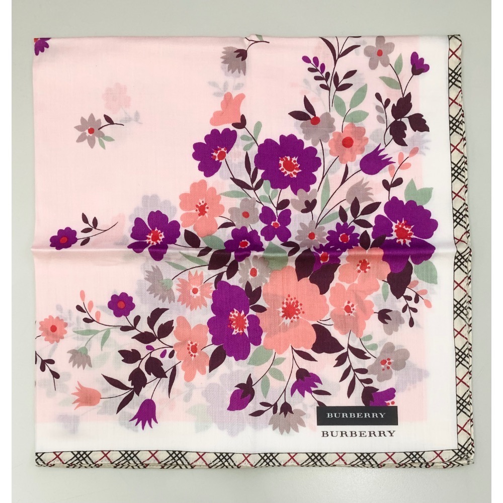日本製 BURBERRY 戰馬 手帕 方巾 現貨-規格圖1