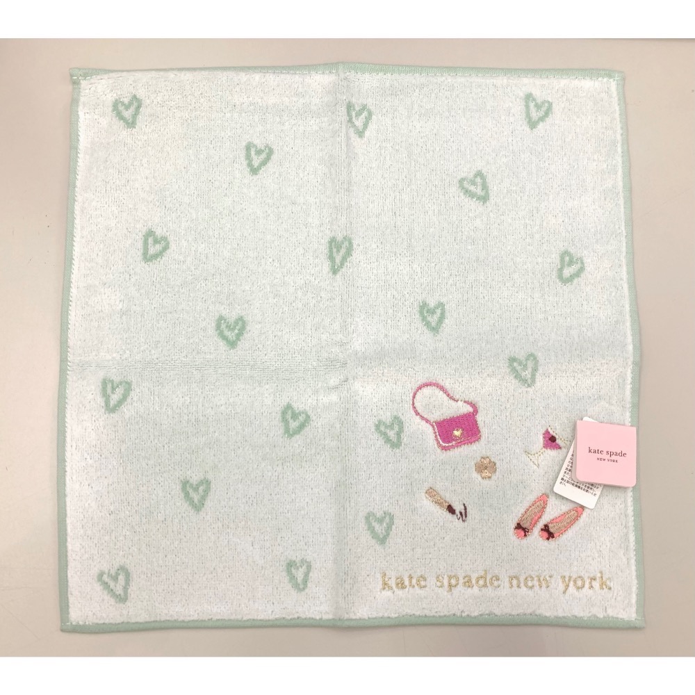 ￼日本進口 KATE SPADE 手帕 方巾 純棉 現貨-規格圖2