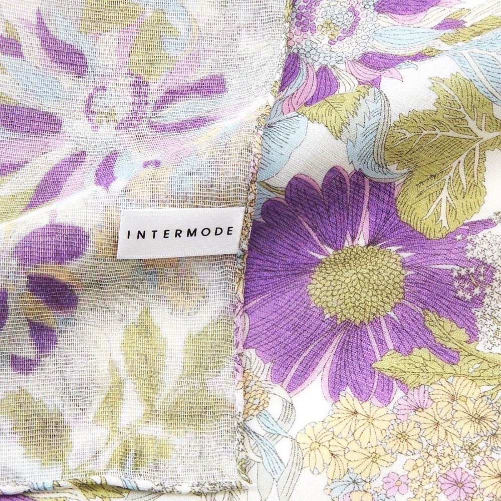 日本製 INTERMODE LIBERTY 手帕 方巾 純棉 現貨-細節圖6