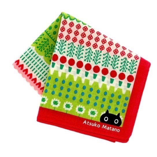 ￼【Atsuko Matano】日本設計師 保野溫子 方巾 手帕 純棉 現貨-細節圖2