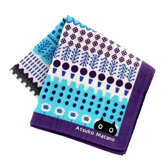 ￼【Atsuko Matano】日本設計師 保野溫子 方巾 手帕 純棉 現貨-細節圖3