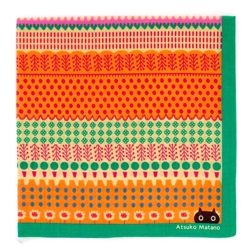 ￼【Atsuko Matano】日本設計師 保野溫子 方巾 手帕 純棉 現貨-規格圖3