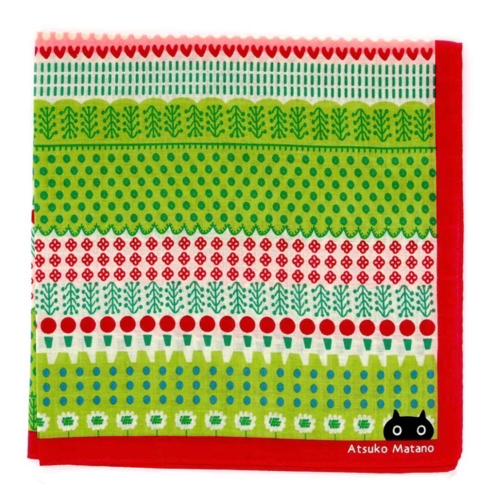 ￼【Atsuko Matano】日本設計師 保野溫子 方巾 手帕 純棉 現貨-規格圖3
