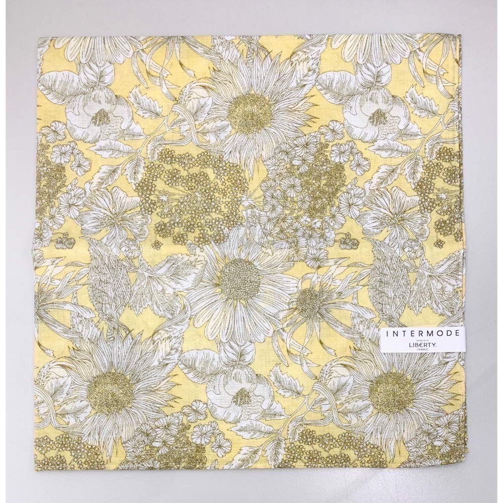 日本製 INTERMODE LIBERTY 手帕 方巾 純棉 現貨-細節圖2