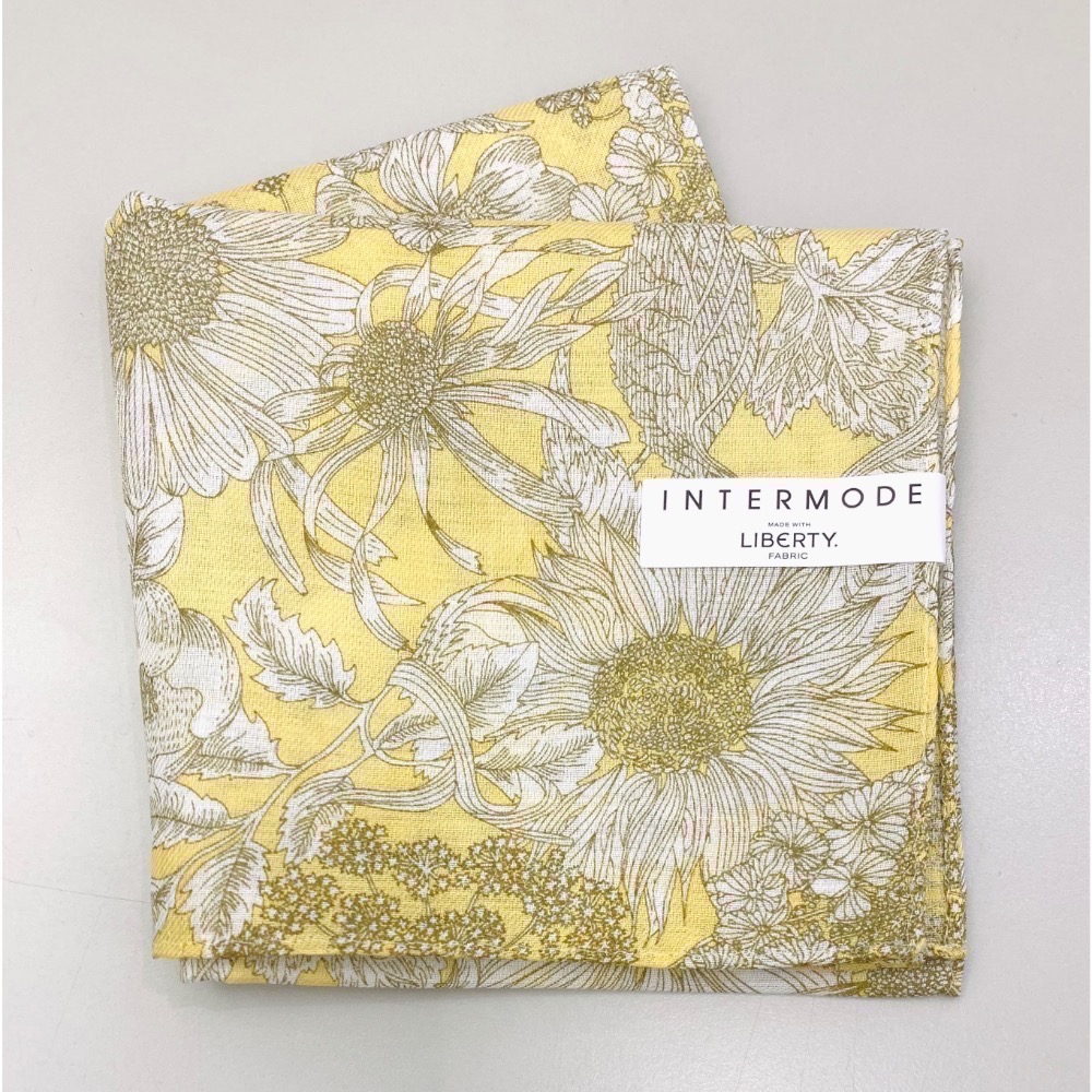 日本製 INTERMODE LIBERTY 手帕 方巾 純棉 現貨-規格圖4