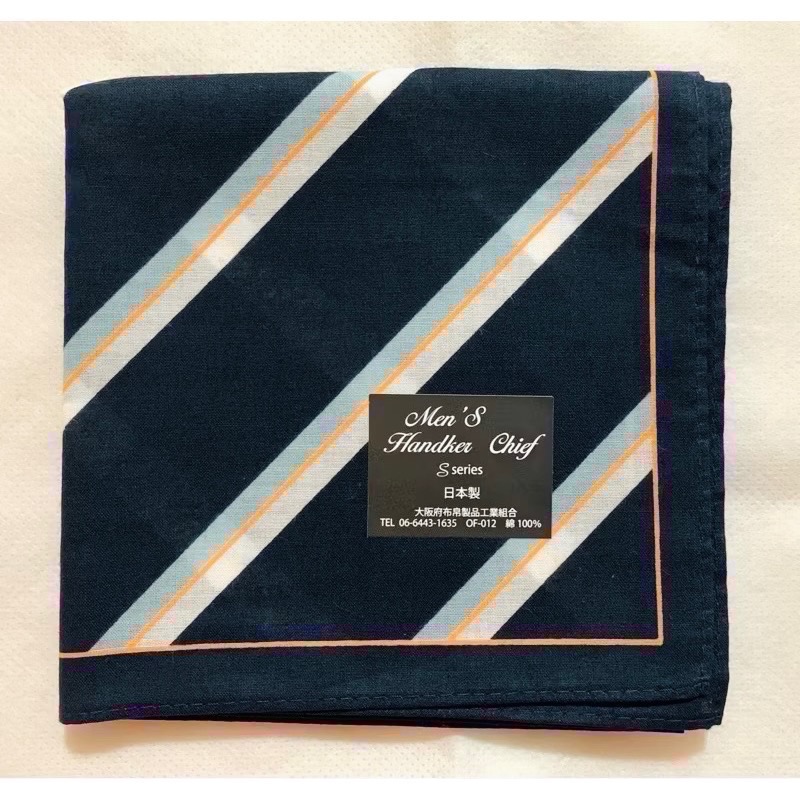 日本製 男士手帕 方巾 純棉 現貨-細節圖3