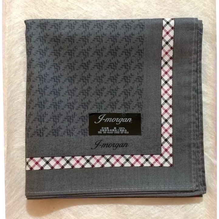 日本製 男士 男用手帕 方巾 純棉 現貨-規格圖1