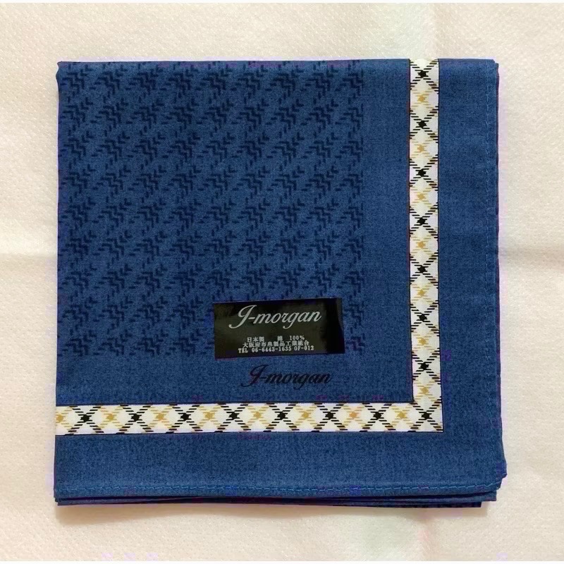 日本製 男士 男用手帕 方巾 純棉 現貨-規格圖1