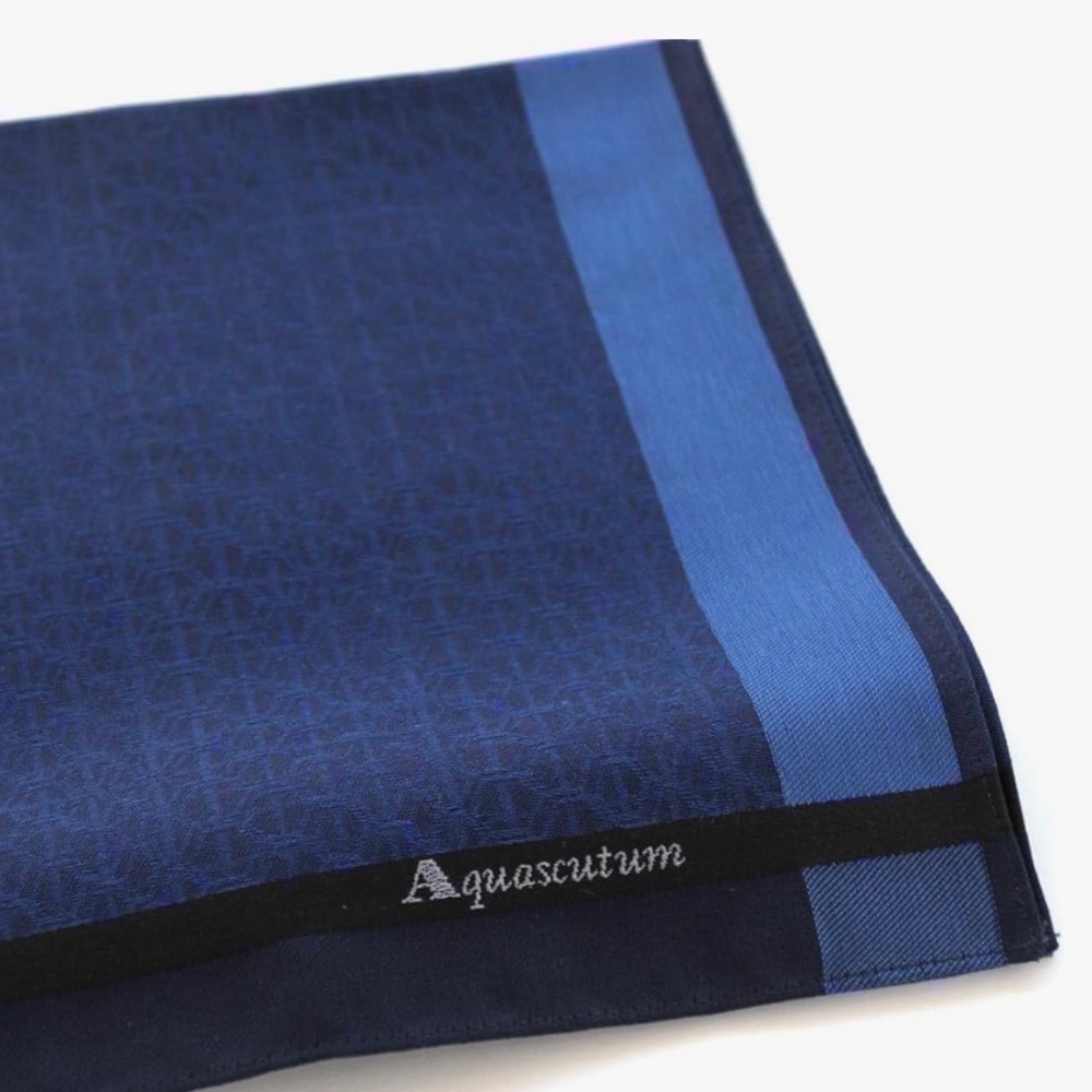 英國品牌 雅格獅丹 Aquascutum 男士手帕 方巾 現貨-細節圖2