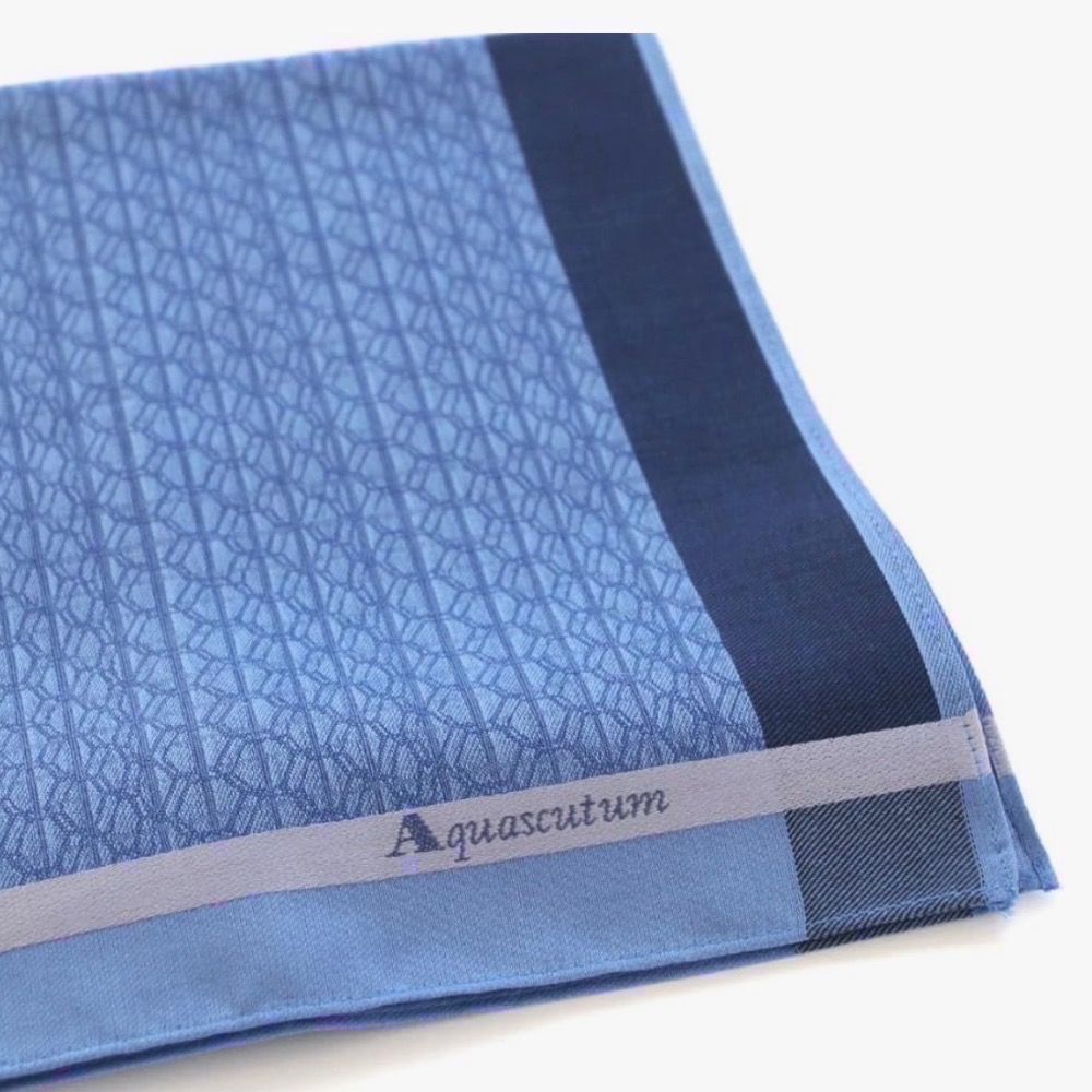 英國品牌 雅格獅丹 Aquascutum 男士手帕 方巾 現貨-細節圖3
