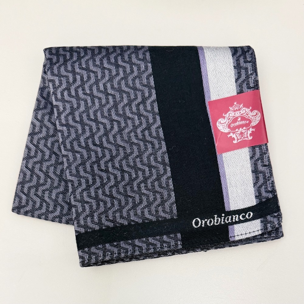 日本製 義大利品牌 Orobianco 男士手帕 方巾 現貨-細節圖3