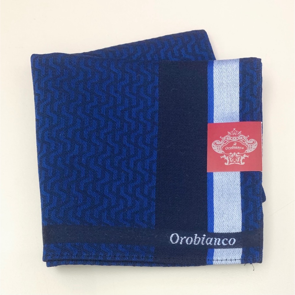 日本製 義大利品牌 Orobianco 男士手帕 方巾 現貨-細節圖4