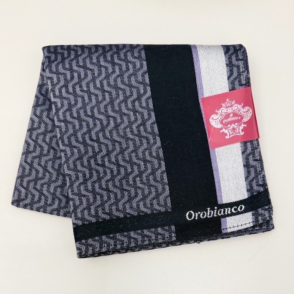 日本製 義大利品牌 Orobianco 男士手帕 方巾 現貨-細節圖3