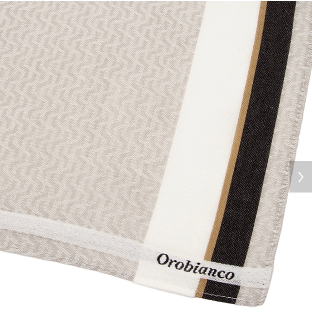 日本製 義大利品牌 Orobianco 男士手帕 方巾 現貨-規格圖5