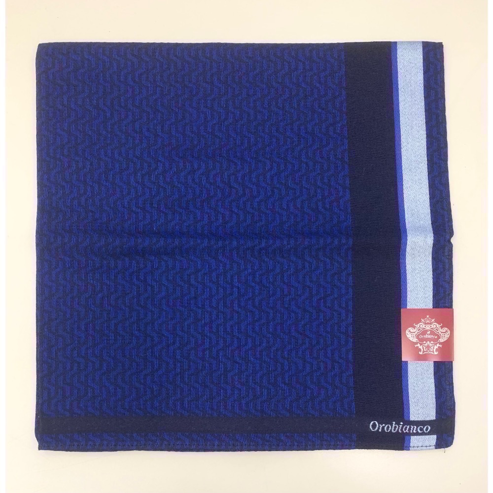 日本製 義大利品牌 Orobianco 男士手帕 方巾 現貨-規格圖5