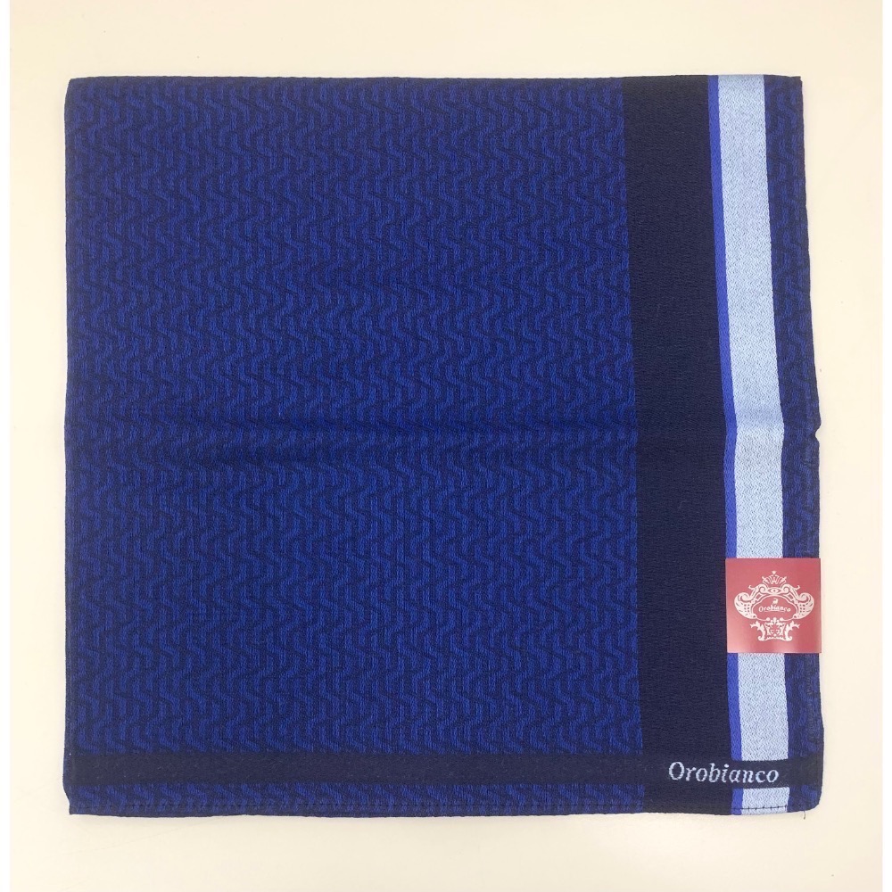 日本製 義大利品牌 Orobianco 男士手帕 方巾 現貨-規格圖5