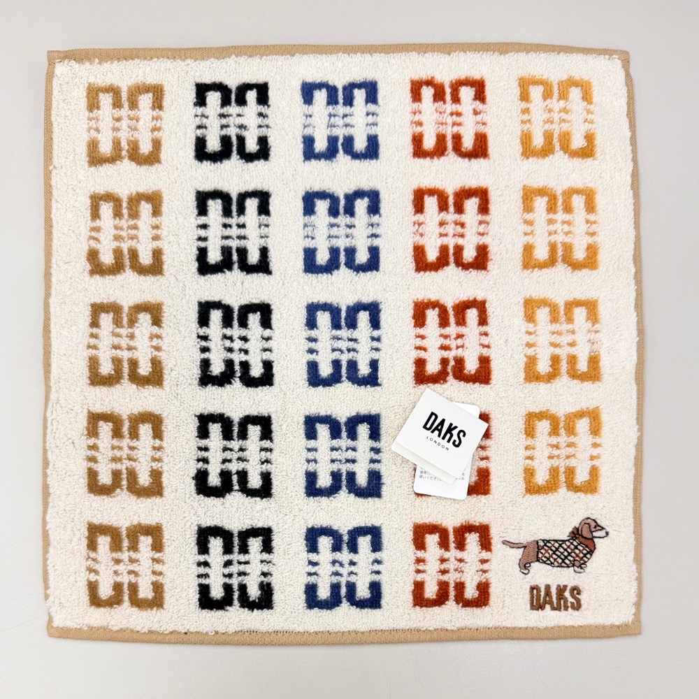 日本製 DAKS 毛巾手帕 方巾 純棉 現貨-細節圖2
