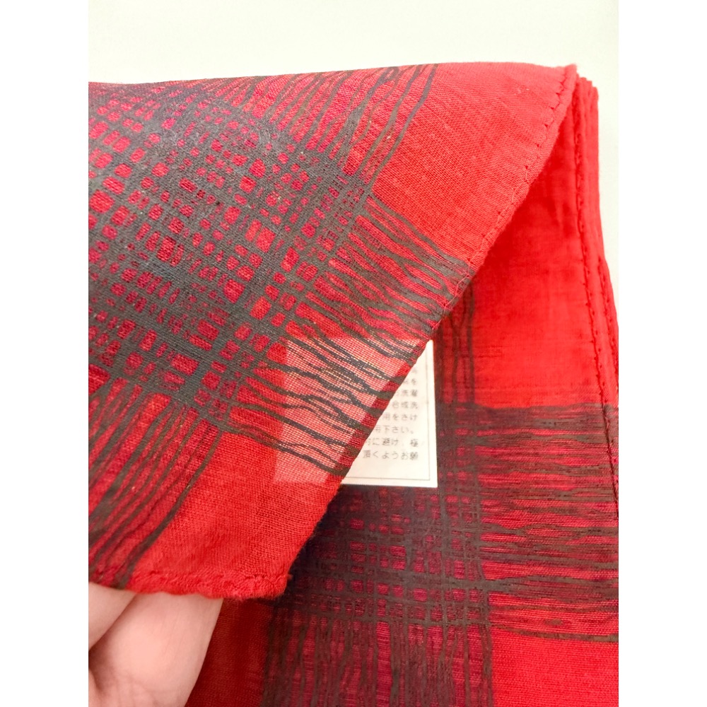 日本製 義大利品牌 TRUSSARDI  大方巾 手帕 領巾 絲巾 絹60%-細節圖3