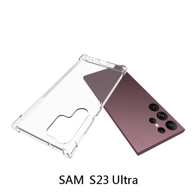 四角空壓殼 SAM三星 S23 / S23+ / S23 Ultra / S23 FE 手機殼 防摔殼 透明軟殼-細節圖7