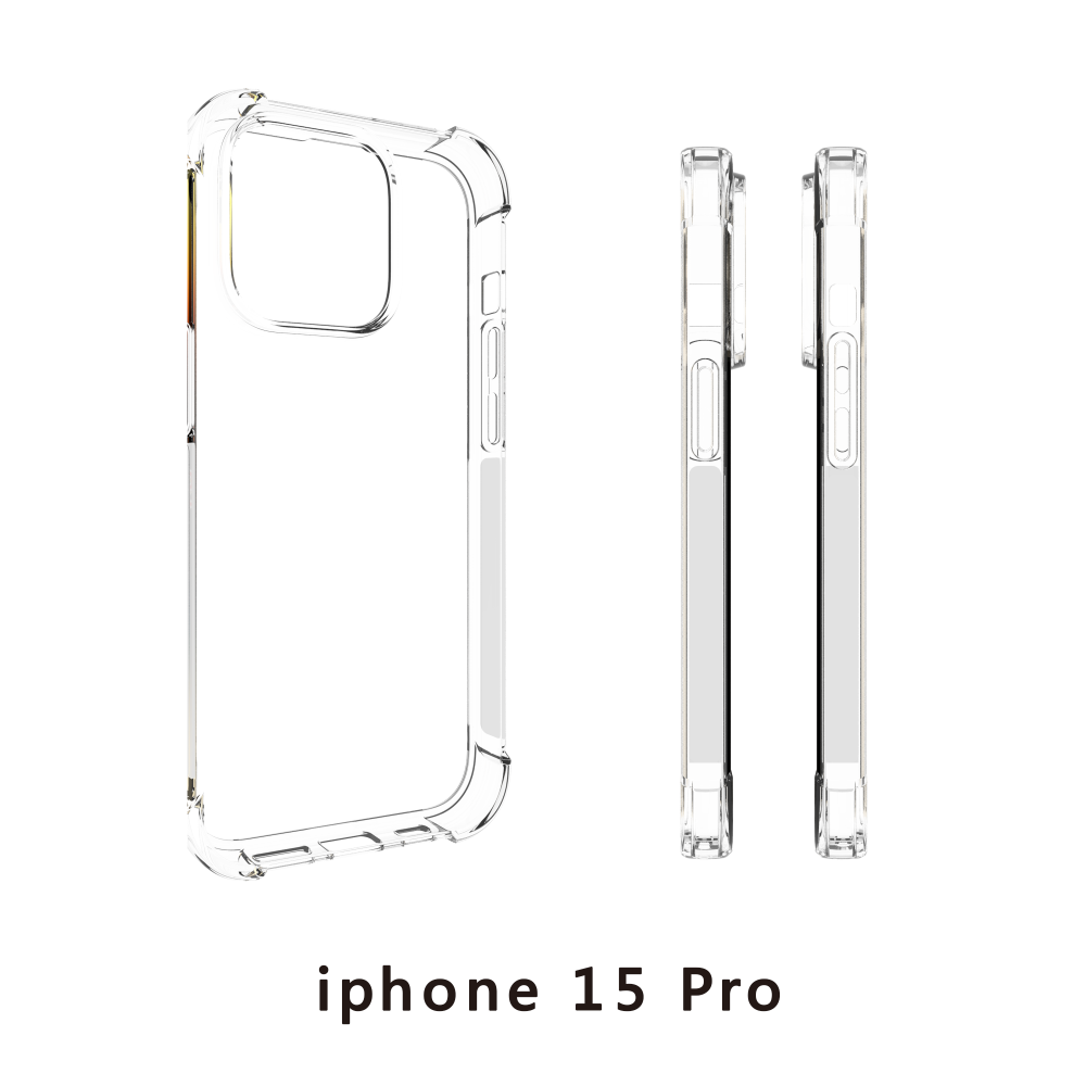 四角空壓殼 APPLE  IPhone15/plus/pro/pro max手機殼│防摔殼│透明軟殼 -ip15系列-細節圖8