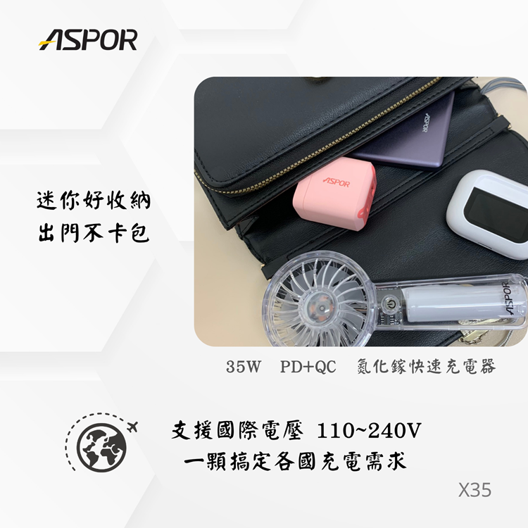 【ASPOR】35W極速快充 氮化鎵GaN-細節圖2