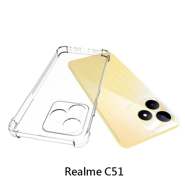 四角空壓殼 Realme C51  手機殼  防摔殼 透明軟殼-細節圖3