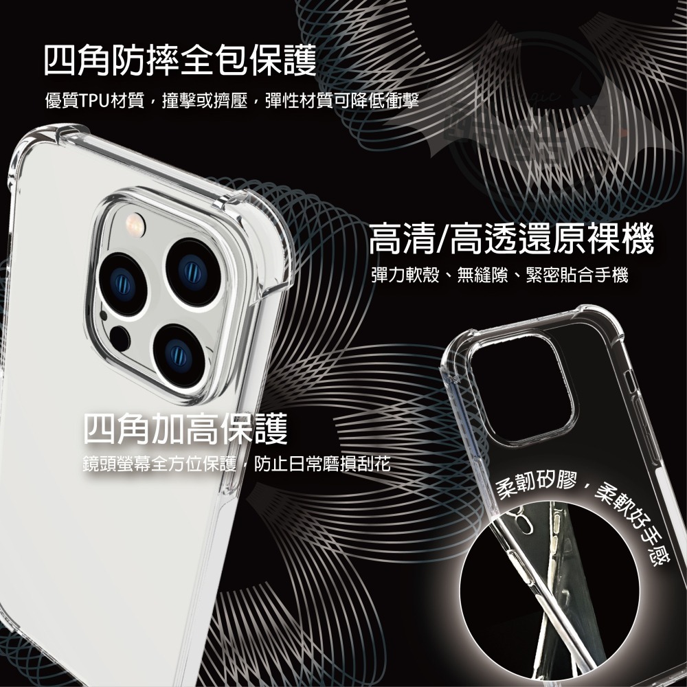 四角空壓殼 APPLE iPhone X / XS / XR / XS MAX 手機殼│防摔殼│透明軟殼 -ipX系列-細節圖2