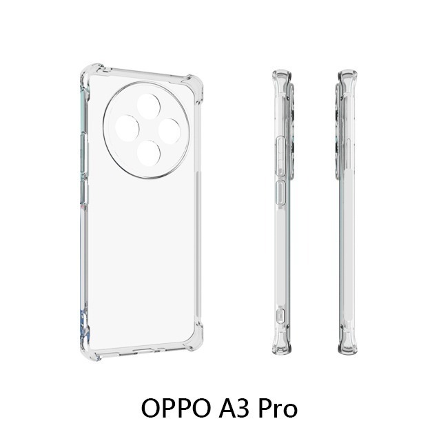 四角空壓殼 OPPO A3 Pro /A3X 防摔殼 │手機殼│透明軟殼-細節圖3