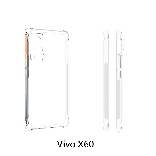 四角空壓殼 Vivo X60/Vivo X60 Pro/Vivo X70/Vivo X70 Pro 防摔殼 │透明軟殼-細節圖4