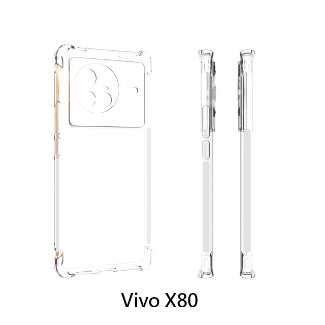 四角空壓殼 Vivo X80 防摔殼 │手機殼│透明軟殼-細節圖4