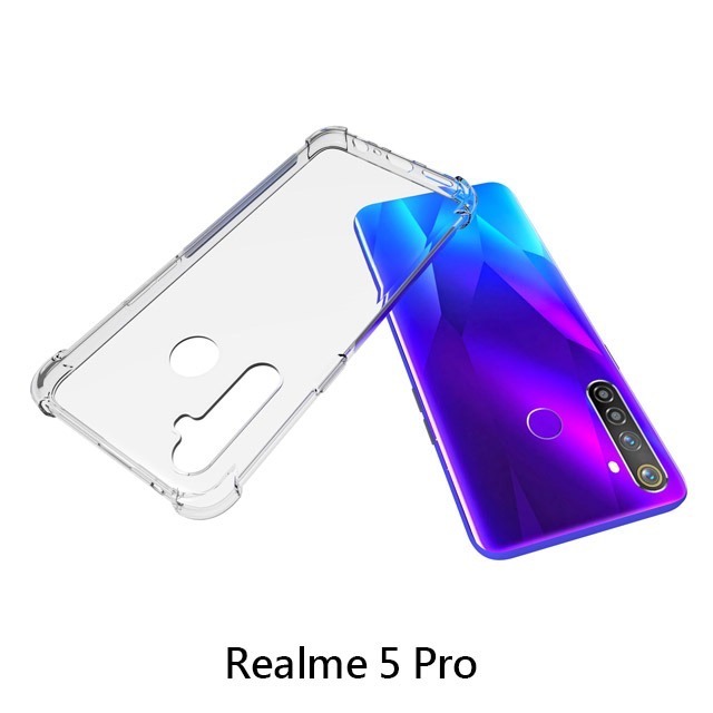 四角空壓殼 Realme 5 Pro/Realme 6 防摔殼 │手機殼│透明軟殼-細節圖3