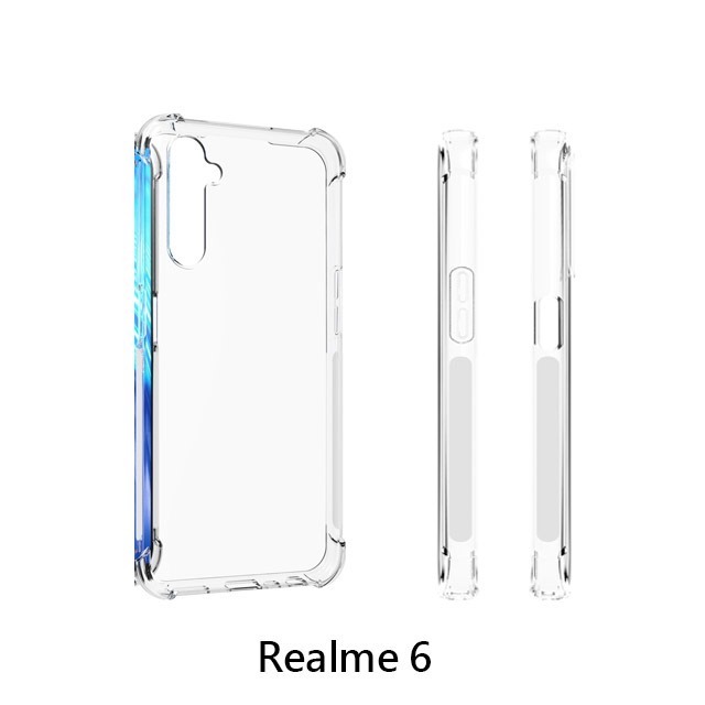 四角空壓殼 Realme 5 Pro/Realme 6 防摔殼 │手機殼│透明軟殼-細節圖6