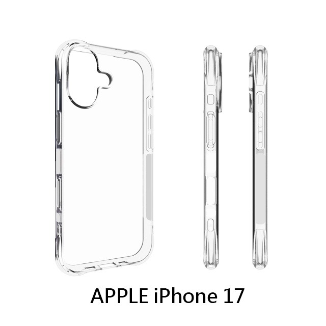 四角空壓殼 APPLE  IPhone17/air/pro/pro max手機殼│防摔殼│透明軟殼 -ip17系列-細節圖3