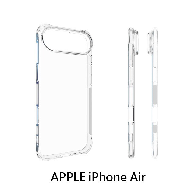 四角空壓殼 APPLE  IPhone17/air/pro/pro max/e手機殼│防摔殼│透明軟殼 -ip17系列-細節圖5