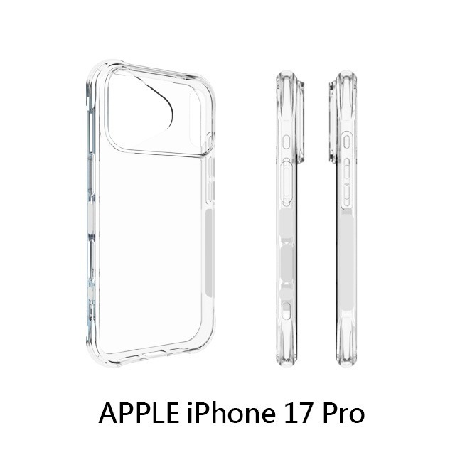 四角空壓殼 APPLE  IPhone17/air/pro/pro max/e手機殼│防摔殼│透明軟殼 -ip17系列-細節圖7