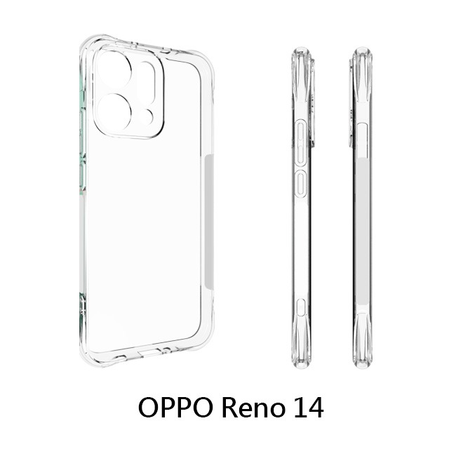四角空壓殼 OPPO Reno 14/ Reno 14 Pro/ Reno 14 F 手機殼  防摔殼 透明軟殼-細節圖4