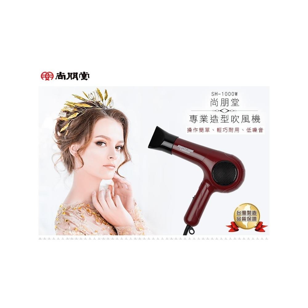 尚朋堂 1000W 冷 熱風吹風機 SH-1000W 台灣製造-細節圖2