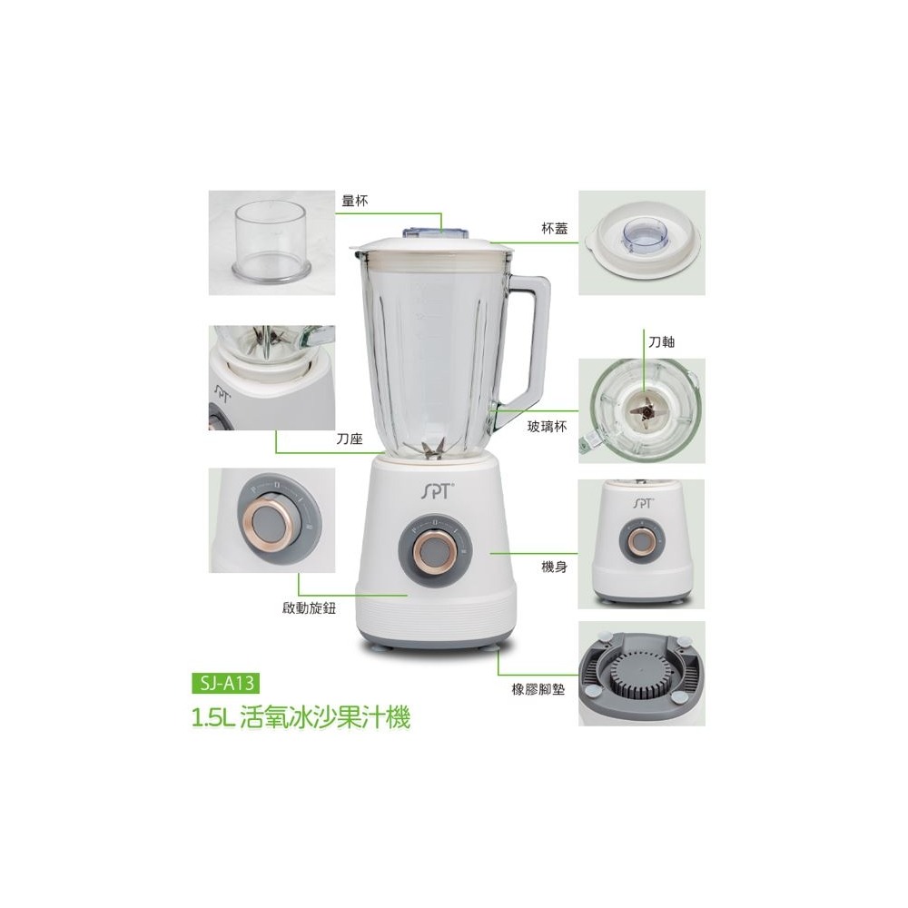 尚朋堂 SJ-A13冰沙生機調理機 1500C.C-細節圖5