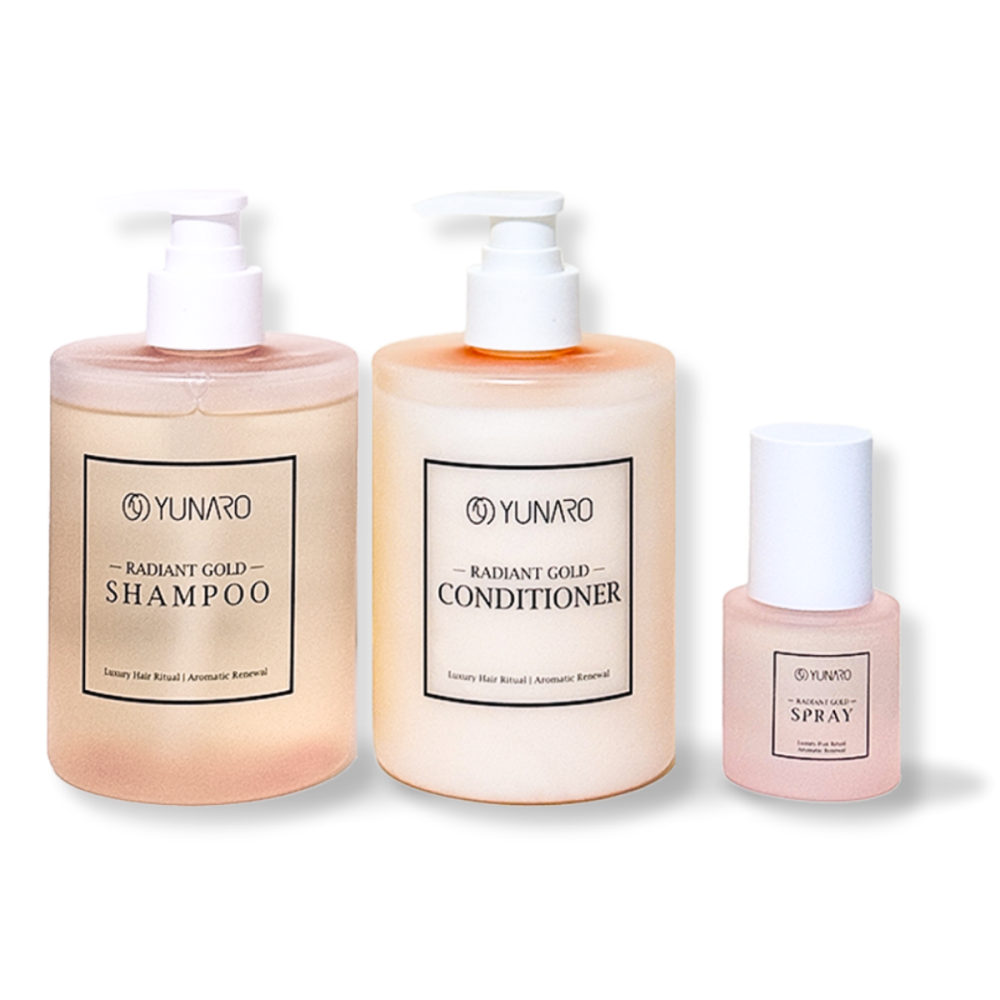 現貨｜HADAR正品 | YUNARO奢華晶潤洗護系列  修護洗髮精 彈韌修護素 煥亮護髮噴霧 香氛噴霧 髮品組合-細節圖2