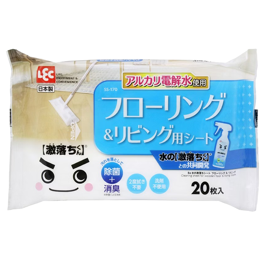 日本 LEC 激落君 居家清潔用擦拭巾系列 拋棄式抹布 客廳 地板 廁所 廚房 餐桌 微波爐 電器 玻璃窗 半碳酸鈉-規格圖6