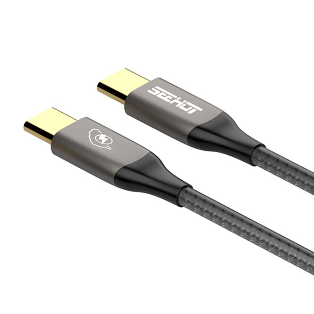 SEEHOT 快充線 Type-C to C 100W 1.5米 PD充電傳輸線 黑色 SC-CC913K-細節圖3